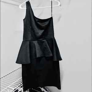 Forever 21 one shoulder peplum dress